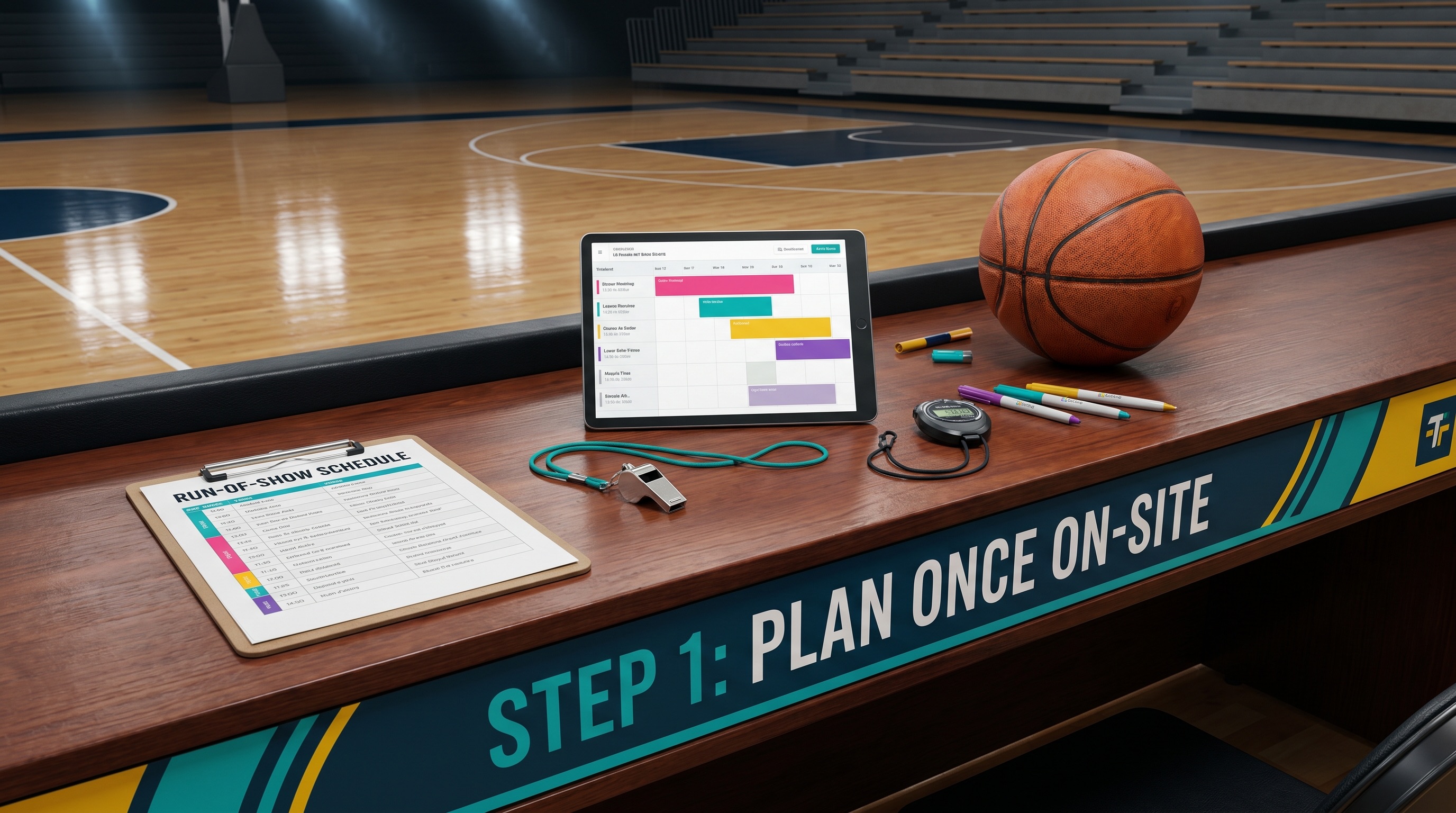 1. Plan once on-site