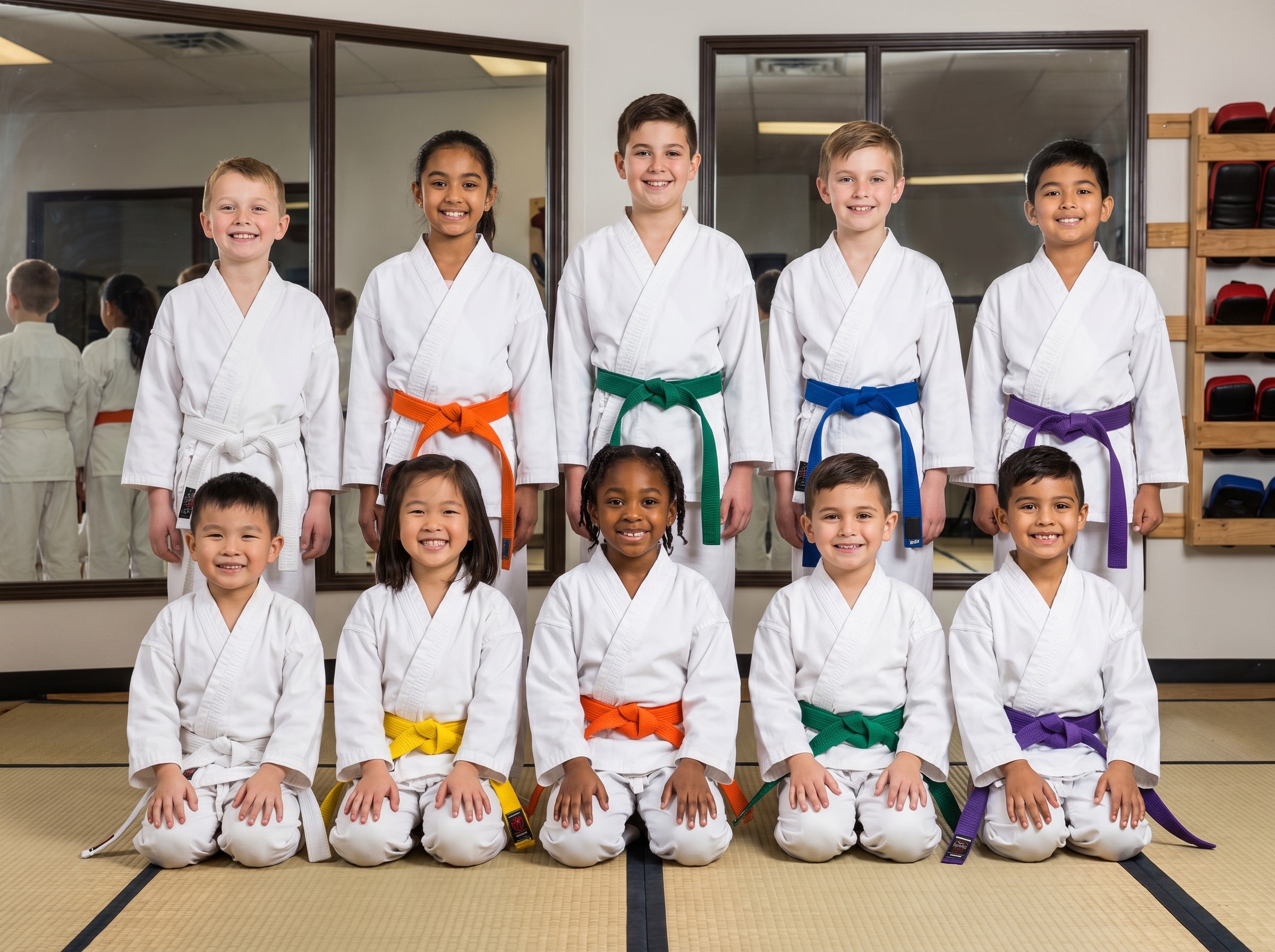 Martial arts group photo